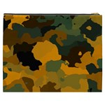 Background For Scrapbooking Or Other Camouflage Patterns Orange And Green Cosmetic Bag (XXXL)  Back