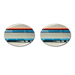 Background Book Books Children Cufflinks (Oval) Front(Pair)