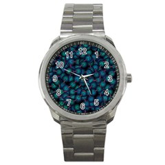 Background Abstract Textile Design Sport Metal Watch