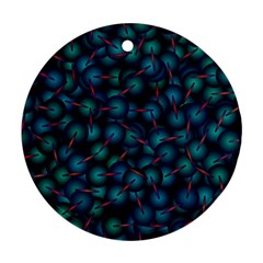 Background Abstract Textile Design Round Ornament (two Sides) by Nexatart