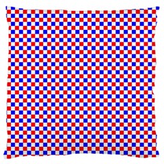 Blue Red Checkered Standard Flano Cushion Case (two Sides) by Nexatart