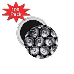 Black And White Doses Cans Fuzzy Drinks 1 75  Magnets (100 Pack) 