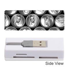 Black And White Doses Cans Fuzzy Drinks Memory Card Reader (stick)  by Nexatart