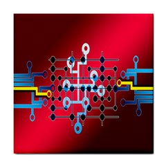 Board Circuits Trace Control Center Tile Coasters by Nexatart