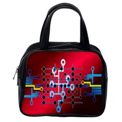 Board Circuits Trace Control Center Classic Handbags (one Side)