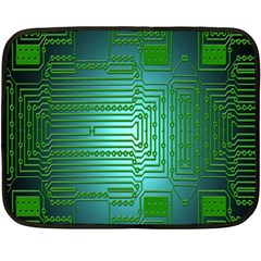 Board Conductors Circuits Fleece Blanket (mini) by Nexatart