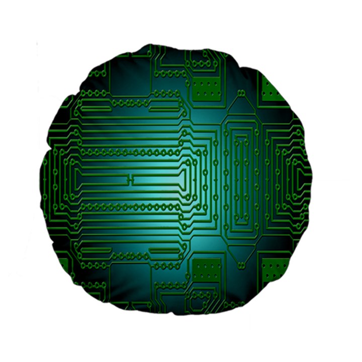 Board Conductors Circuits Standard 15  Premium Round Cushions