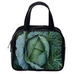 Bright Cabbage Color Dew Flora Classic Handbags (2 Sides) Back