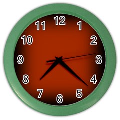 Brown Gradient Frame Color Wall Clocks