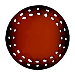 Brown Gradient Frame Ornament (round Filigree)