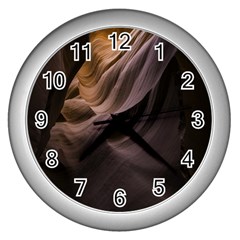 Canyon Desert Landscape Pattern Wall Clocks (silver)  by Nexatart