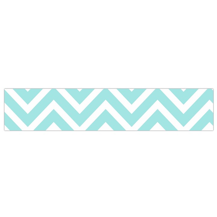 Chevrons Zigzags Pattern Blue Flano Scarf (Small)