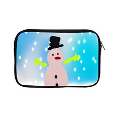 Christmas Snowman Apple Ipad Mini Zipper Cases by Nexatart