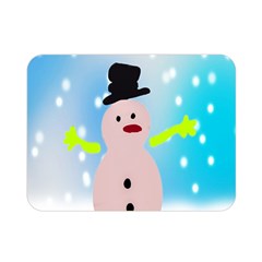 Christmas Snowman Double Sided Flano Blanket (mini)  by Nexatart
