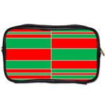 Christmas Colors Red Green Toiletries Bags 2-Side Front