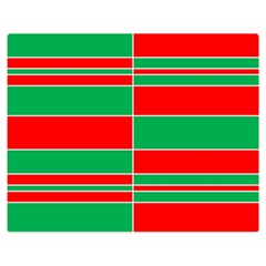 Christmas Colors Red Green Double Sided Flano Blanket (medium) 