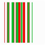 Christmas Holiday Stripes Red green,white Small Garden Flag (Two Sides) Front