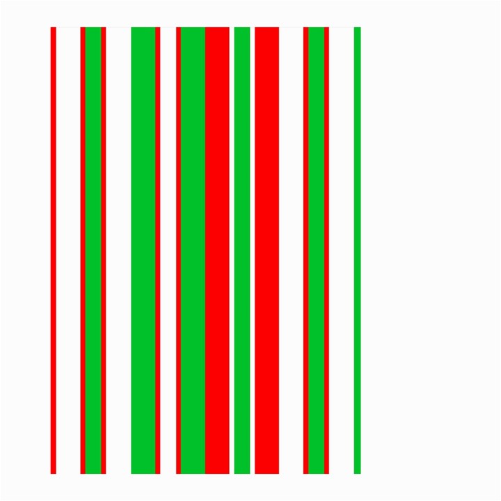 Christmas Holiday Stripes Red green,white Small Garden Flag (Two Sides)