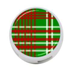 Christmas Colors Red Green White 4-port Usb Hub (one Side) by Nexatart