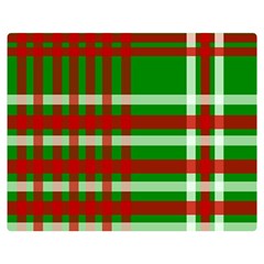 Christmas Colors Red Green White Double Sided Flano Blanket (medium)  by Nexatart