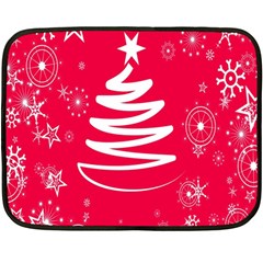 Christmas Tree Fleece Blanket (mini) by Nexatart
