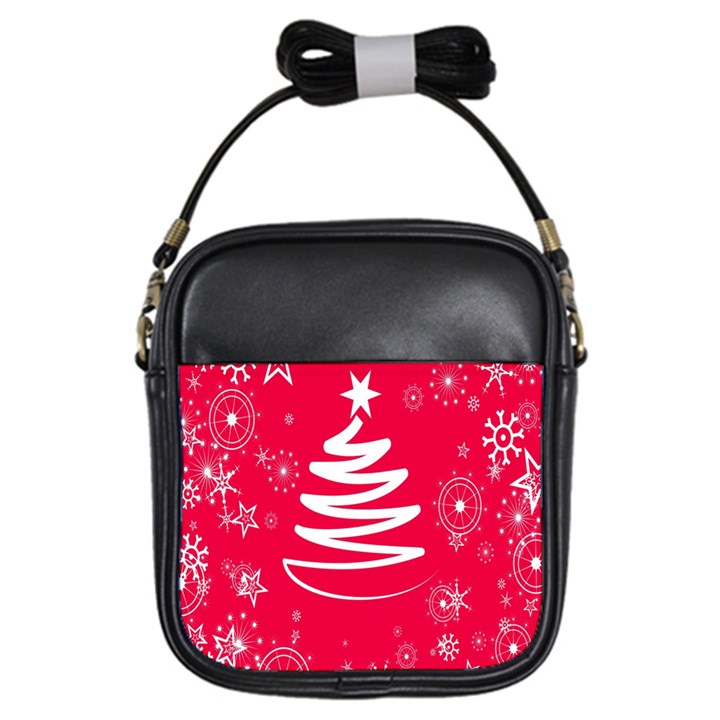 Christmas Tree Girls Sling Bags