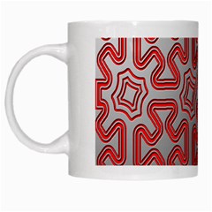 Christmas Wrap Pattern White Mugs by Nexatart
