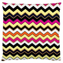 Colorful Chevron Pattern Stripes Large Cushion Case (two Sides)