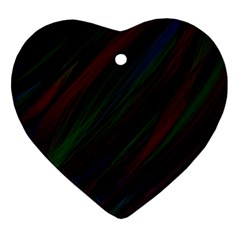 Dark Background Pattern Heart Ornament (two Sides) by Nexatart