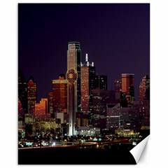 Dallas Texas Skyline Dusk Canvas 16  X 20   by Nexatart