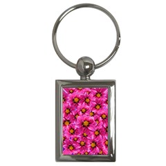 Dahlia Flowers Pink Garden Plant Key Chains (rectangle)  by Nexatart