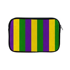 Mardi Gras Striped Pattern Apple Ipad Mini Zipper Cases by dflcprints