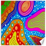 Doodle Pattern Canvas 12  x 12   11.4 x11.56  Canvas - 1