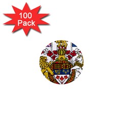 Coat Of Arms Of Canada  1  Mini Magnets (100 Pack)  by abbeyz71