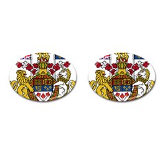 Coat Of Arms Of Canada  Cufflinks (oval)