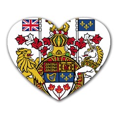 Canada Coat Of Arms  Heart Mousepads by abbeyz71