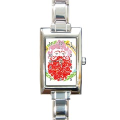 Life Is Art  Rectangle Italian Charm Watch