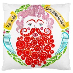 Life Is Art  Large Cushion Case (one Side) by Toriak