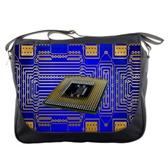 Processor Cpu Board Circuits Messenger Bags by Nexatart