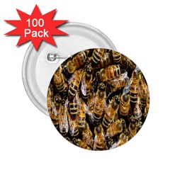 Honey Bee Water Buckfast 2 25  Buttons (100 Pack)  by Nexatart