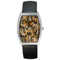 Honey Bee Water Buckfast Barrel Style Metal Watch by Nexatart