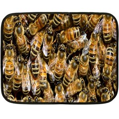 Honey Bee Water Buckfast Double Sided Fleece Blanket (mini)  by Nexatart