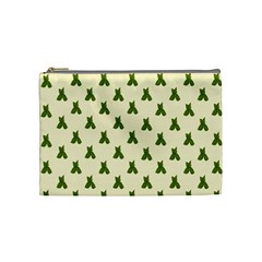 Leaf Pattern Green Wallpaper Tea Cosmetic Bag (Medium) 