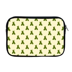 Leaf Pattern Green Wallpaper Tea Apple MacBook Pro 17  Zipper Case