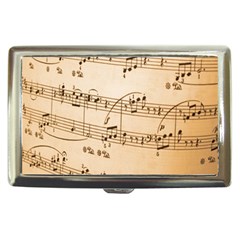 Music Notes Background Cigarette Money Cases by Nexatart