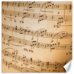 Music Notes Background Canvas 16  X 16   by Nexatart
