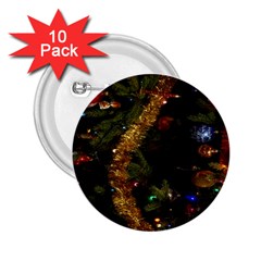 Night Xmas Decorations Lights  2 25  Buttons (10 Pack)  by Nexatart