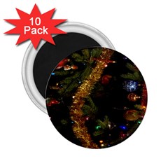 Night Xmas Decorations Lights  2 25  Magnets (10 Pack)  by Nexatart