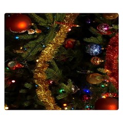 Night Xmas Decorations Lights  Double Sided Flano Blanket (small)  by Nexatart