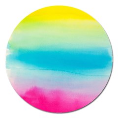 Watercolour Gradient Magnet 5  (round) by Nexatart